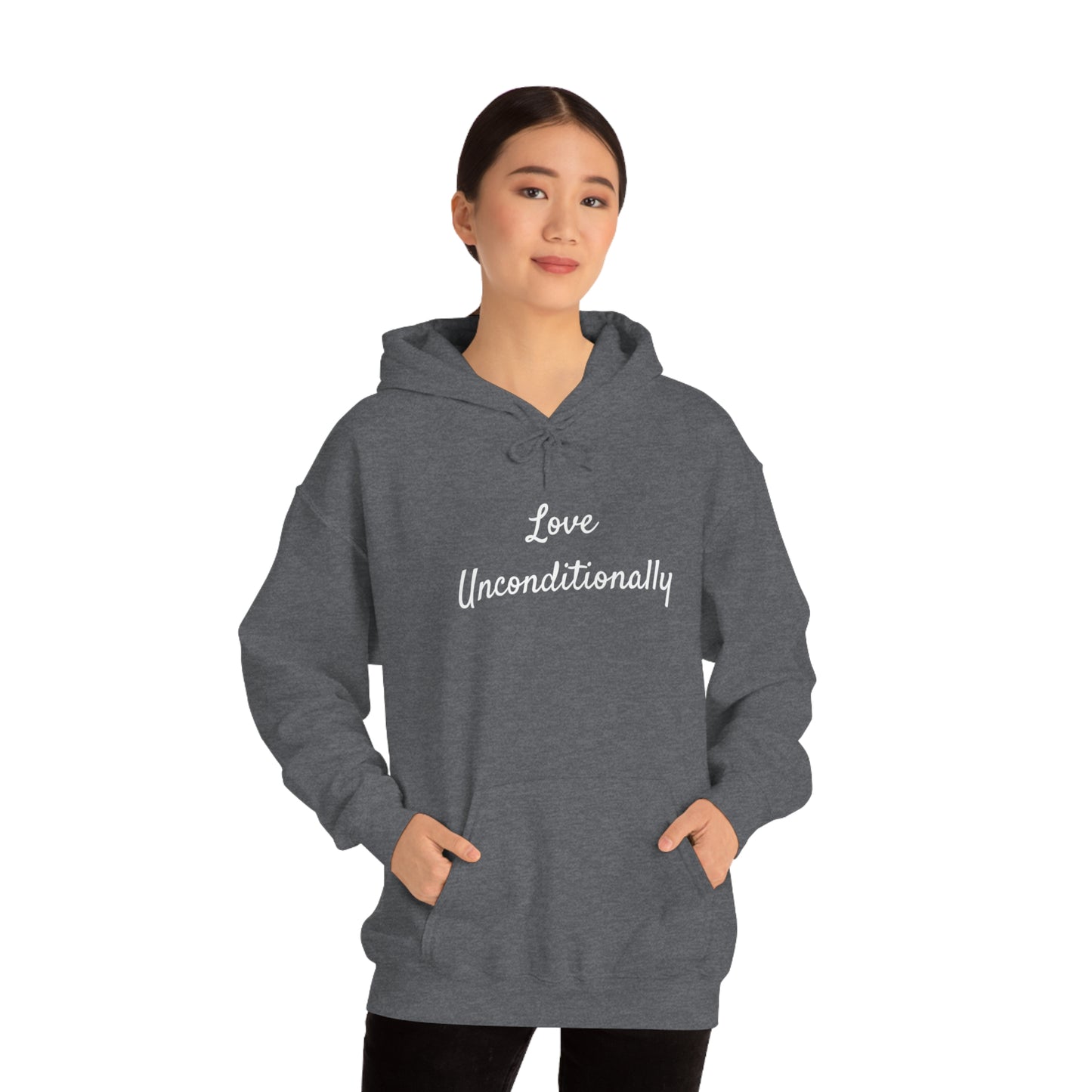 Love Unconditionally Unisex Heavy Blend™ Hooded Sweatshirt