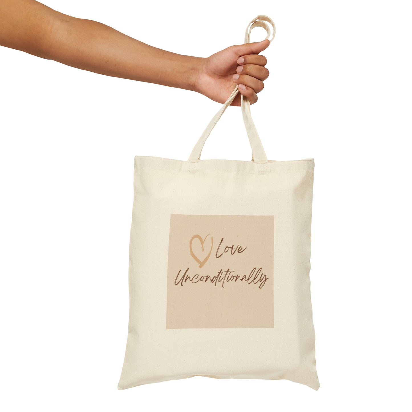 Love Unconditionally Cotton Canvas Tote Bag