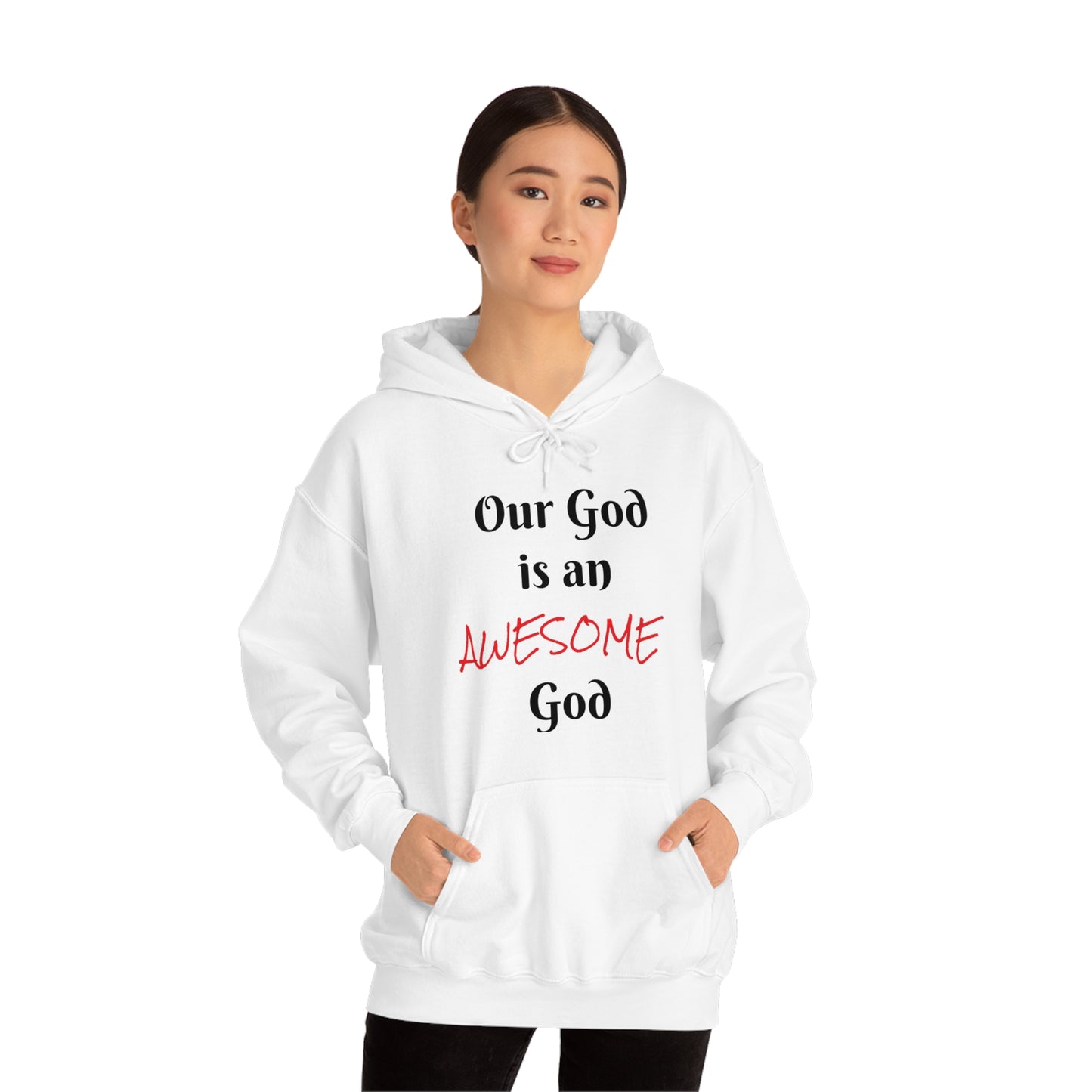 Awesome God Unisex Heavy Blend™ Hooded Sweatshirt