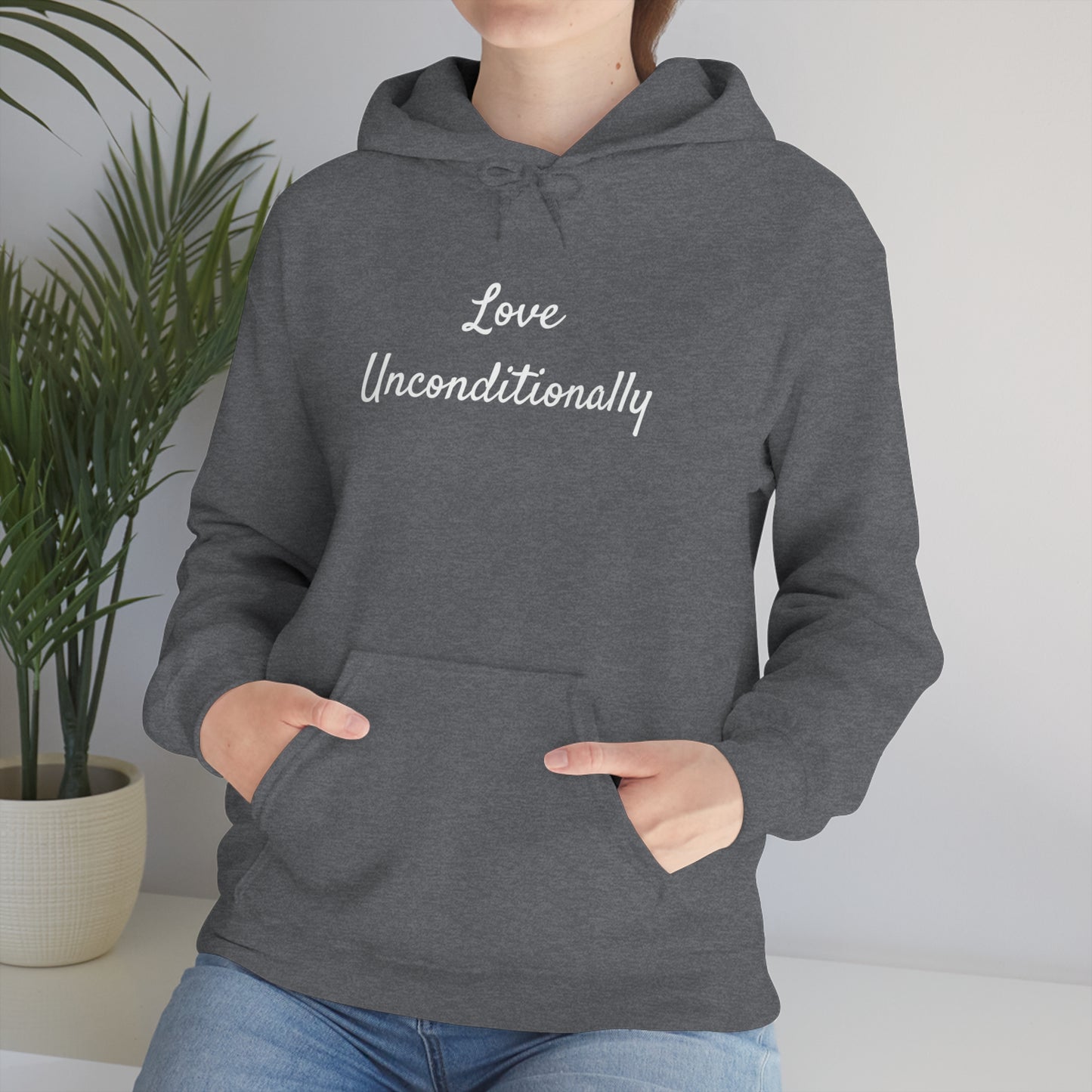 Love Unconditionally Unisex Heavy Blend™ Hooded Sweatshirt