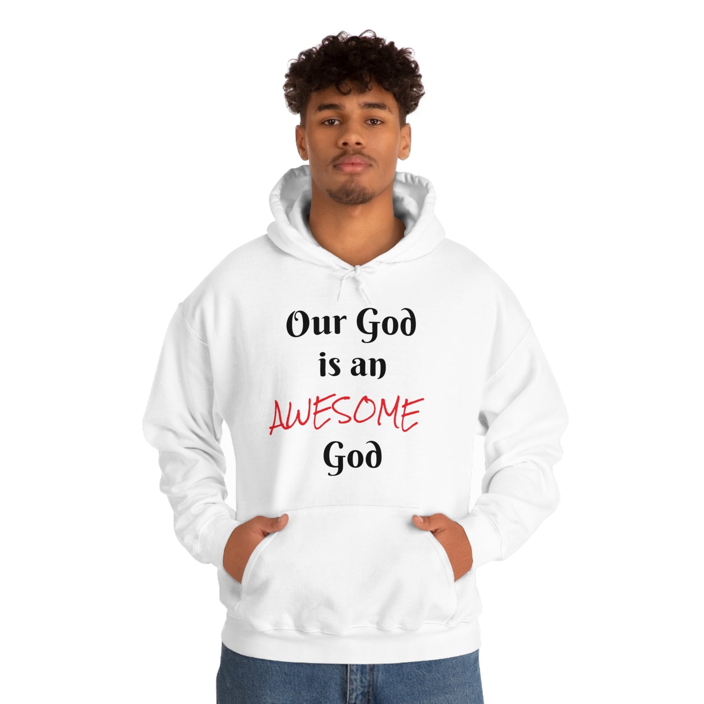 Awesome God Unisex Heavy Blend™ Hooded Sweatshirt