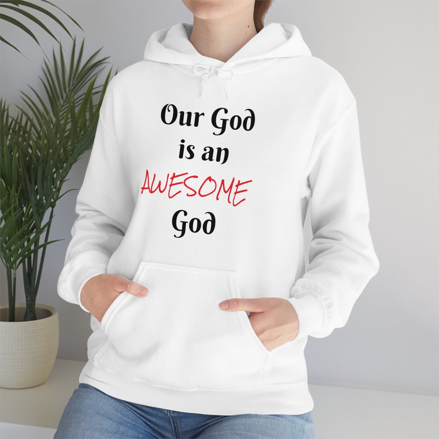 Awesome God Unisex Heavy Blend™ Hooded Sweatshirt