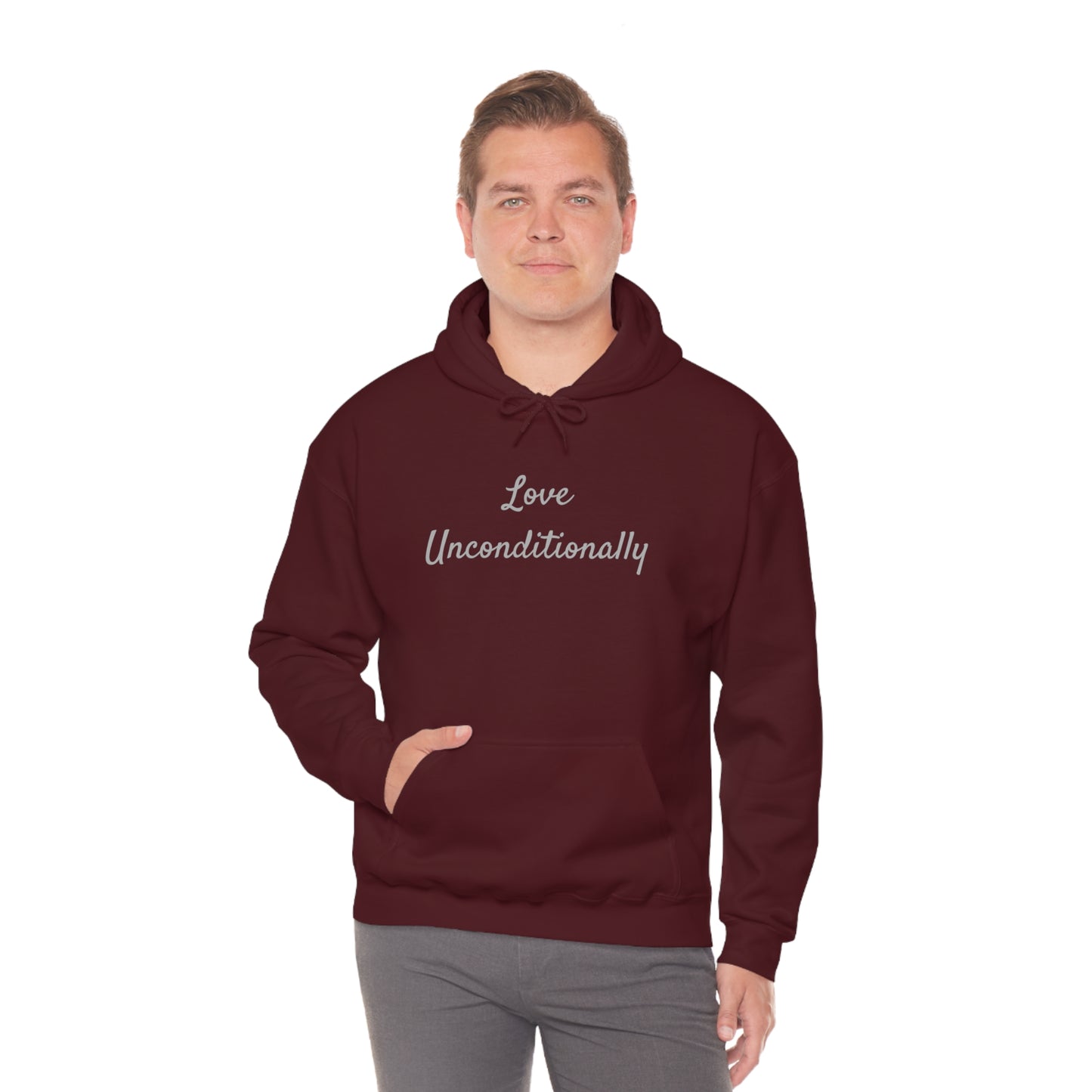 Love Unconditionally Unisex Heavy Blend™ Hooded Sweatshirt