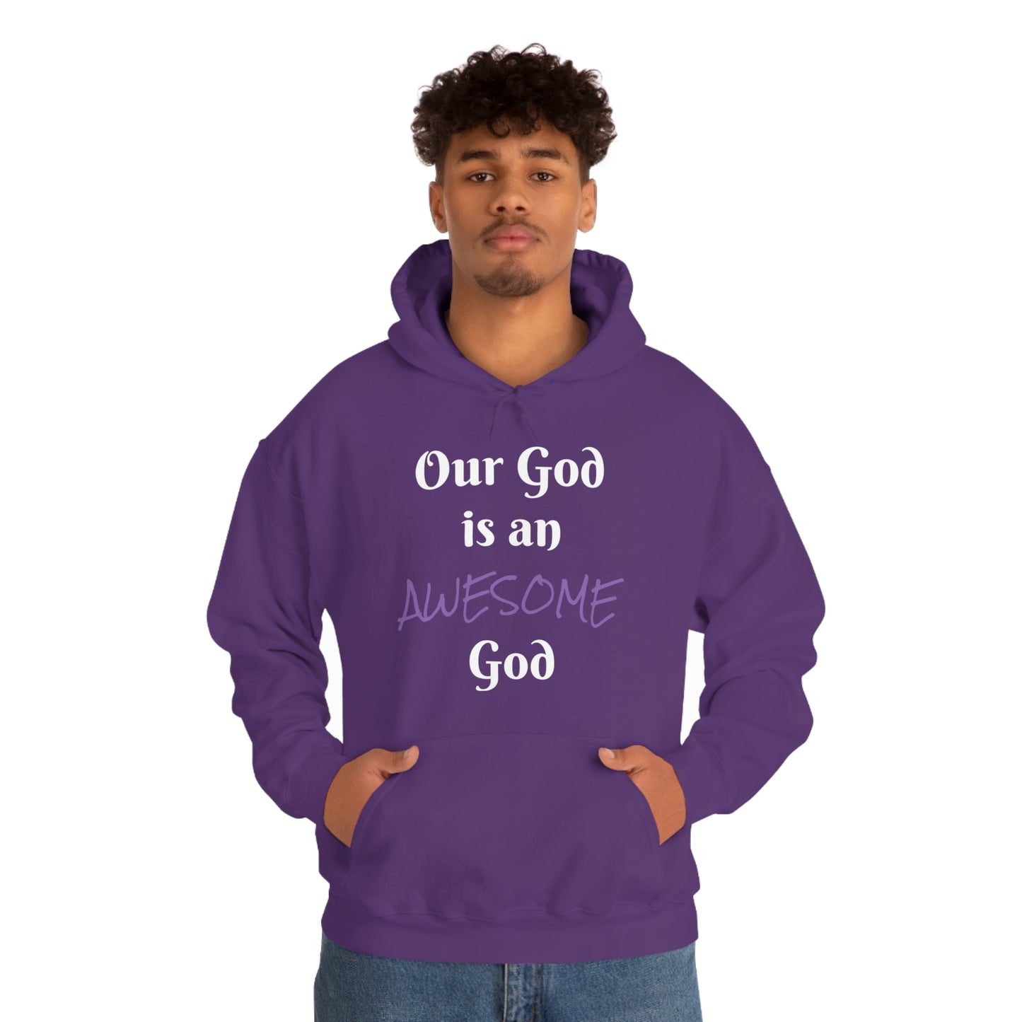 Awesome God Unisex Heavy Blend™ Hooded Sweatshirt