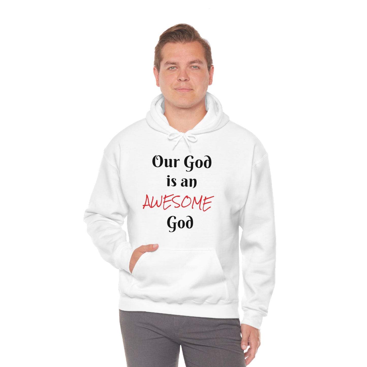 Awesome God Unisex Heavy Blend™ Hooded Sweatshirt