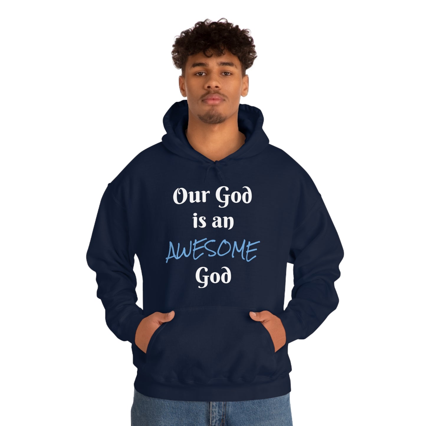 Awesome God Unisex Heavy Blend™ Hooded Sweatshirt