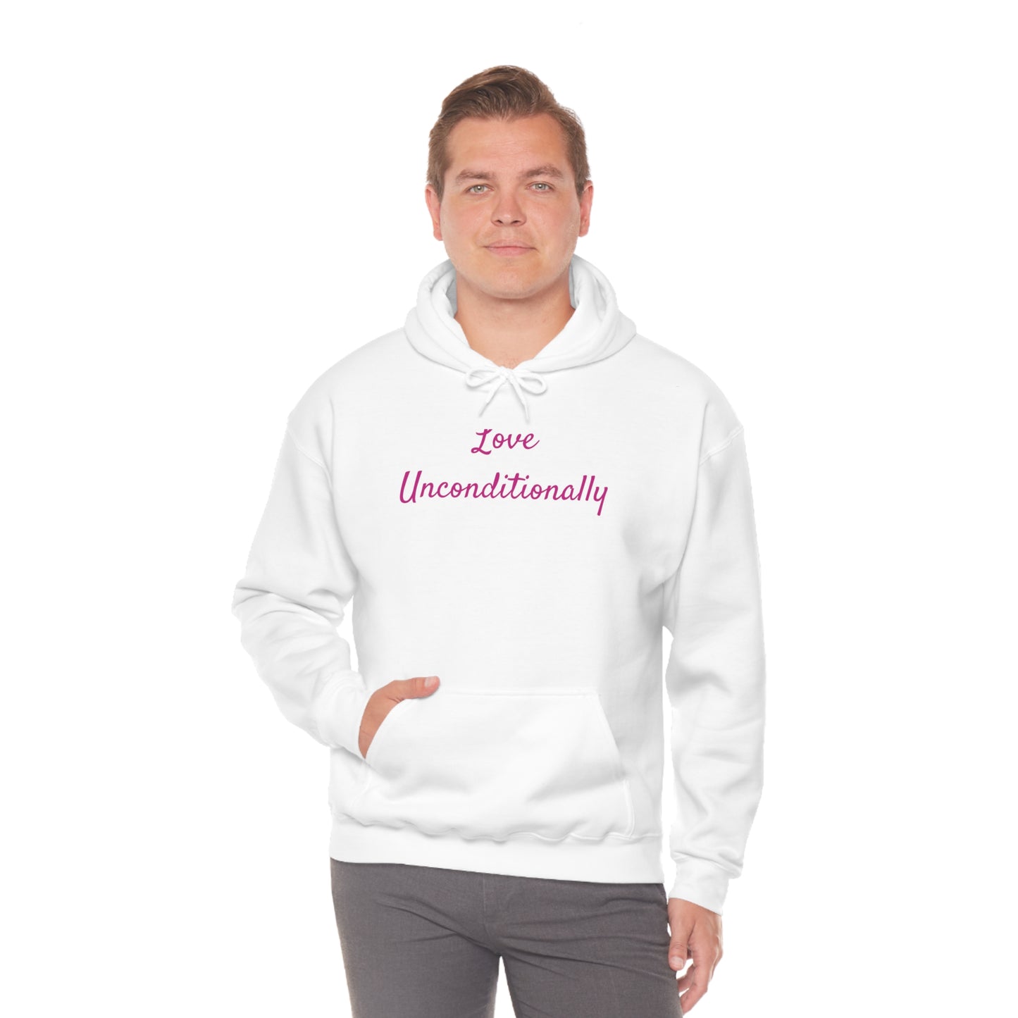 Love Unconditionally Unisex Heavy Blend™ Hooded Sweatshirt