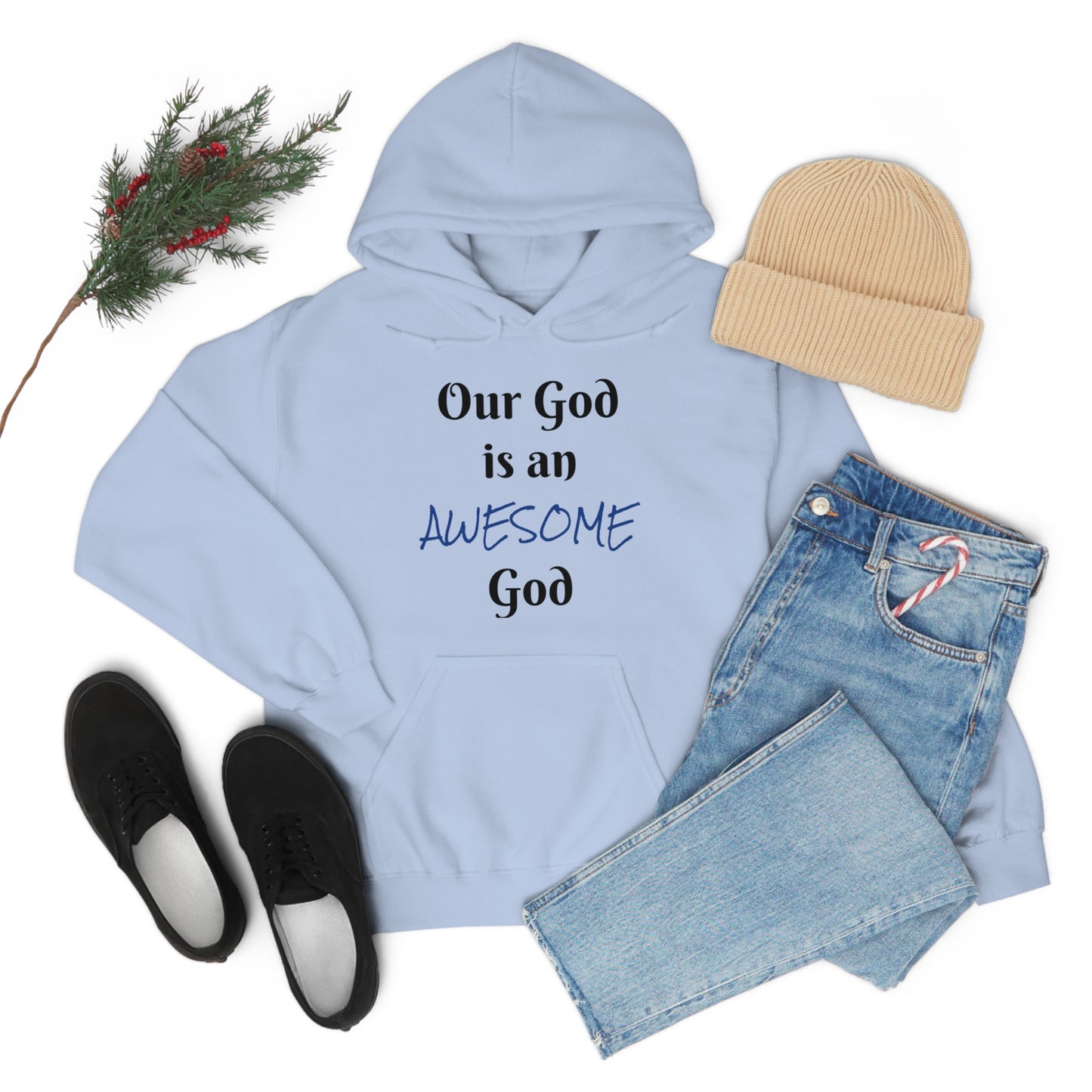 Awesome God Unisex Heavy Blend™ Hooded Sweatshirt