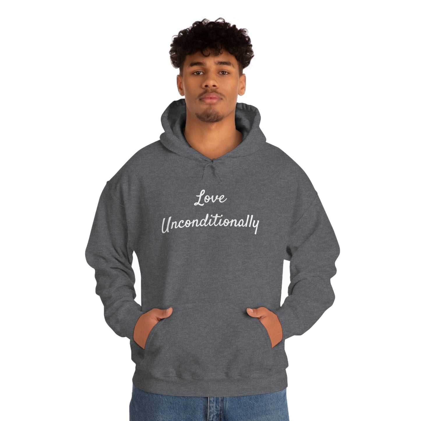 Love Unconditionally Unisex Heavy Blend™ Hooded Sweatshirt