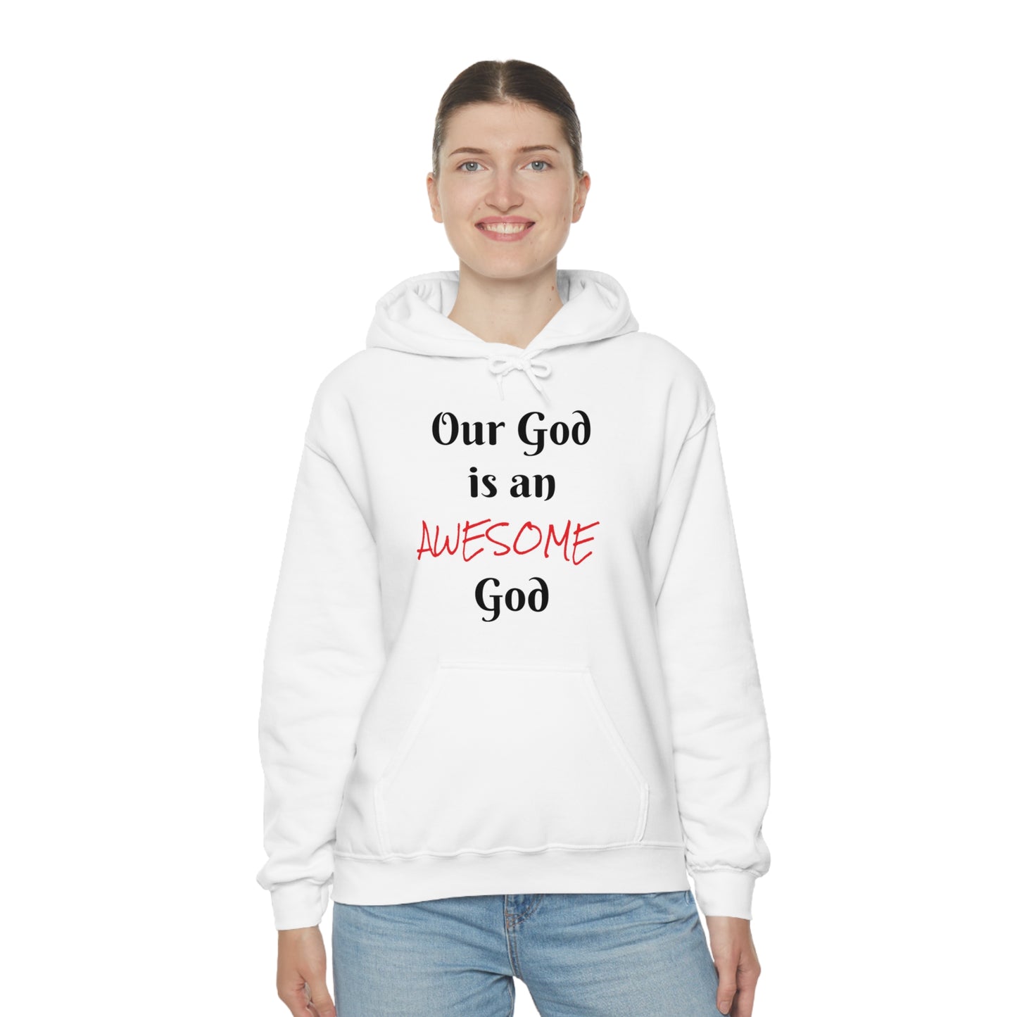 Awesome God Unisex Heavy Blend™ Hooded Sweatshirt