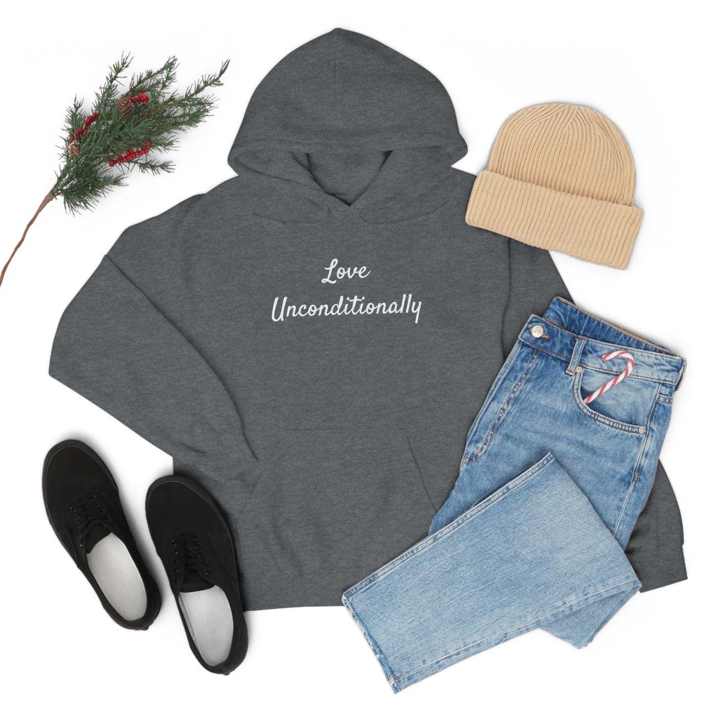 Love Unconditionally Unisex Heavy Blend™ Hooded Sweatshirt