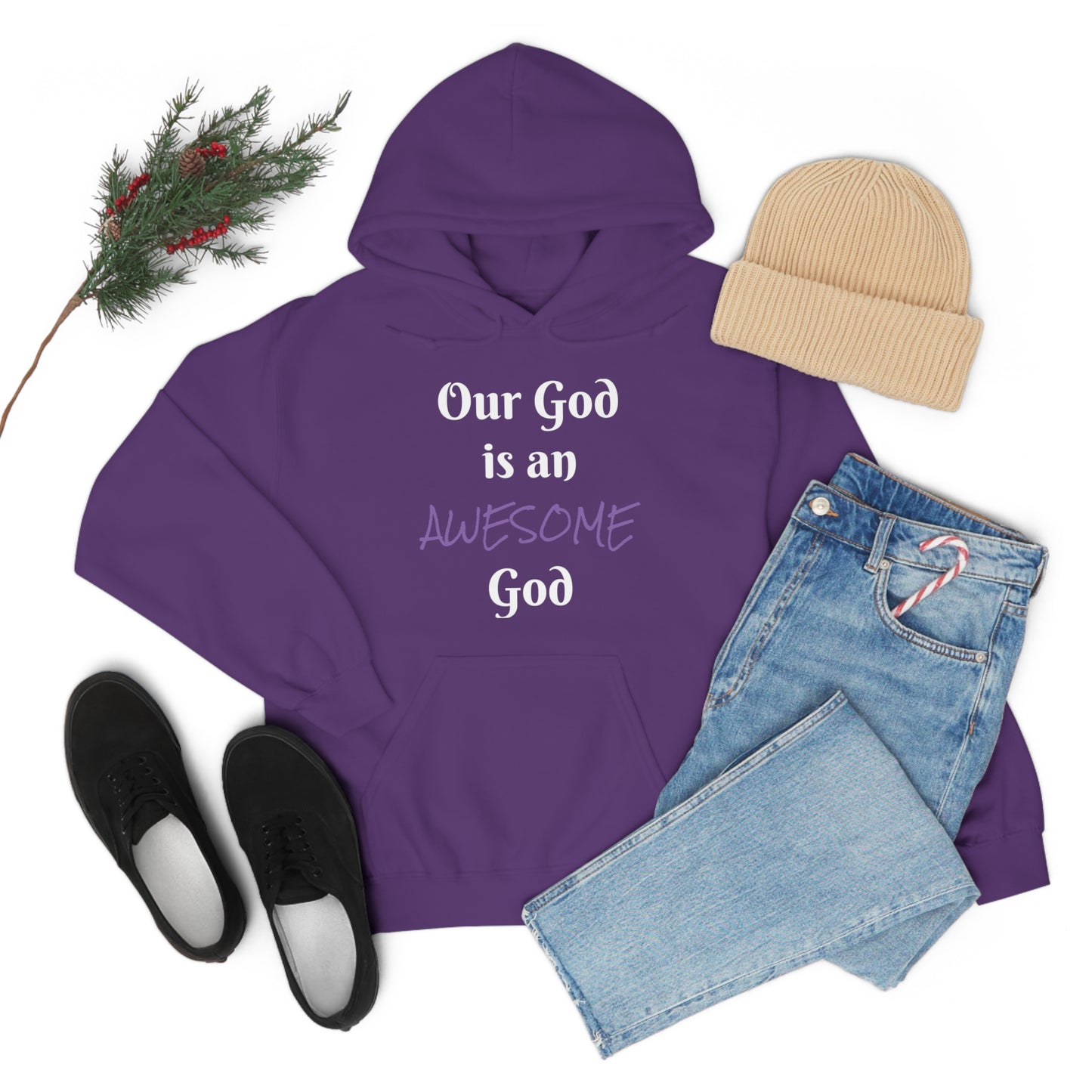 Awesome God Unisex Heavy Blend™ Hooded Sweatshirt