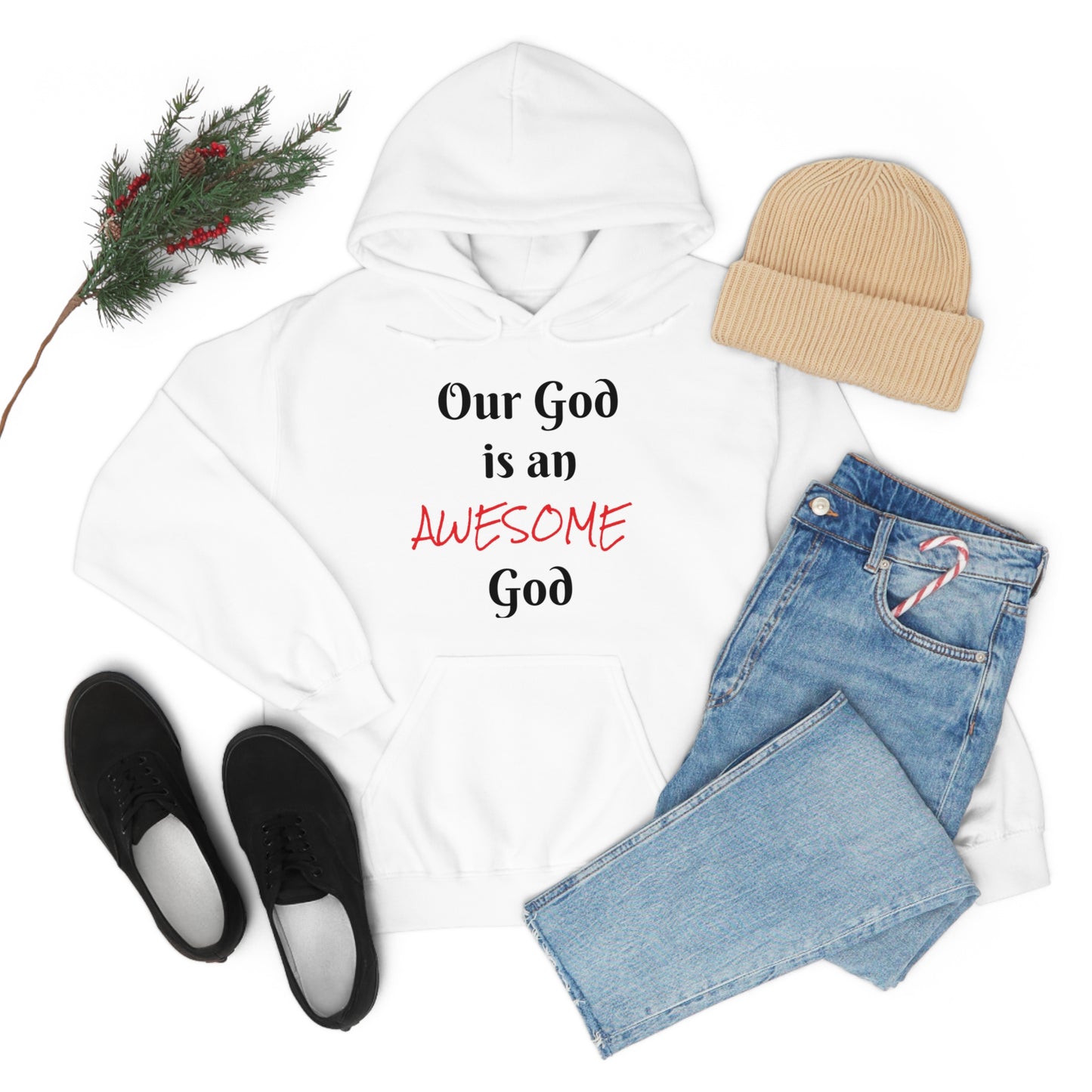 Awesome God Unisex Heavy Blend™ Hooded Sweatshirt