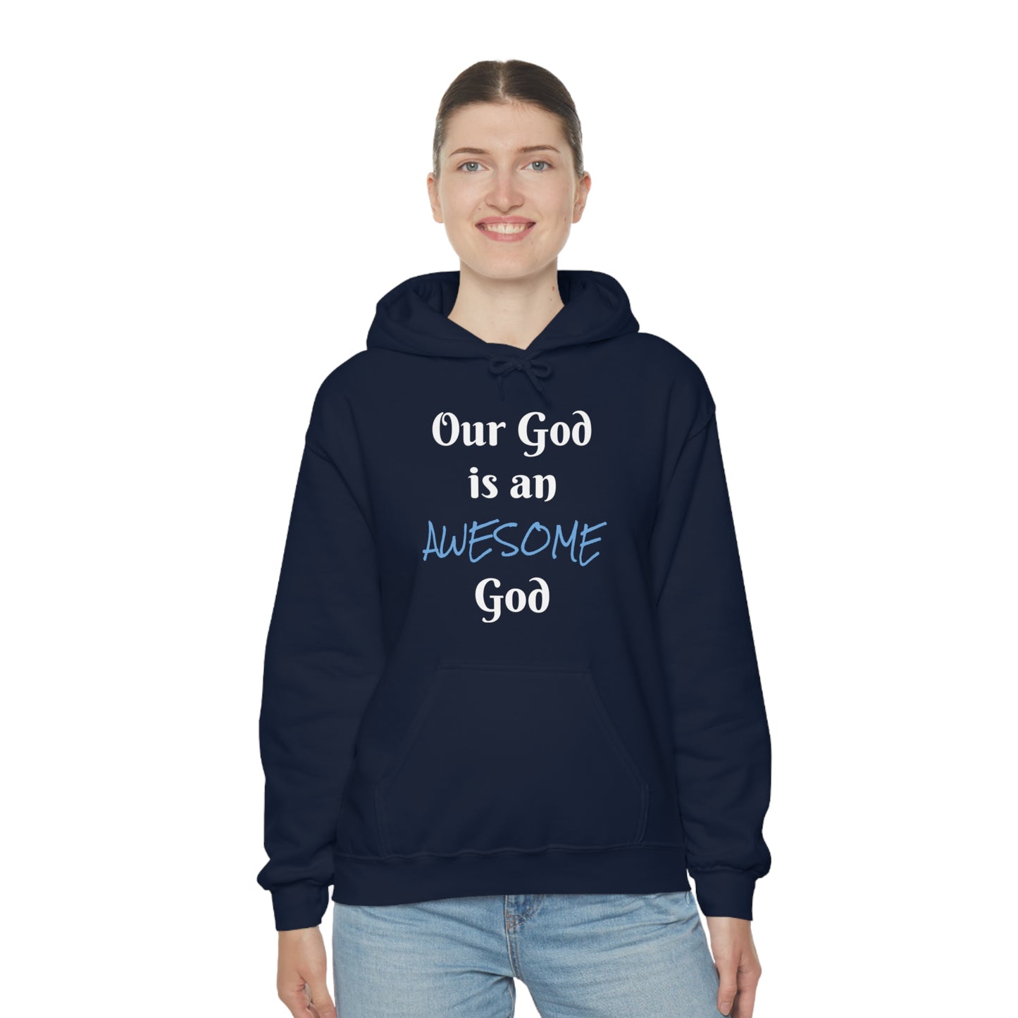 Awesome God Unisex Heavy Blend™ Hooded Sweatshirt