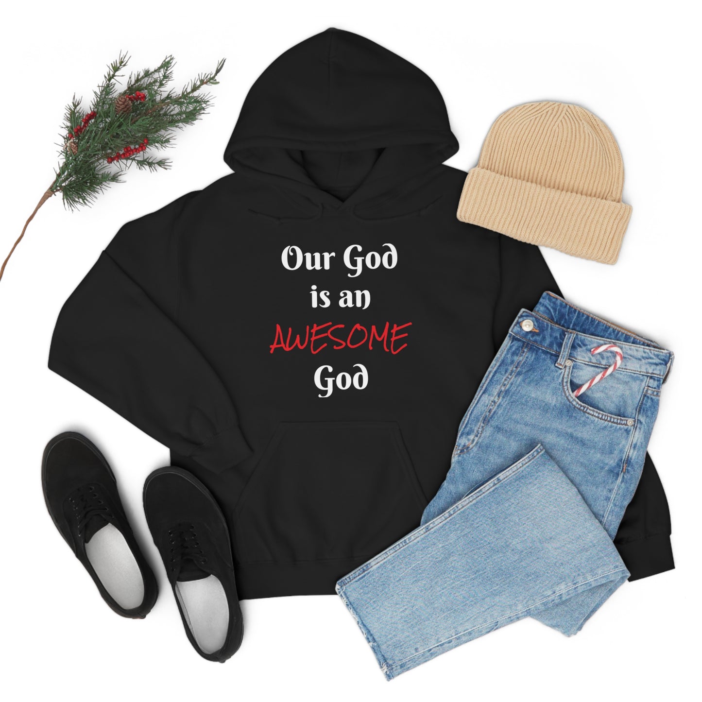 Awesome God Unisex Heavy Blend™ Hooded Sweatshirt