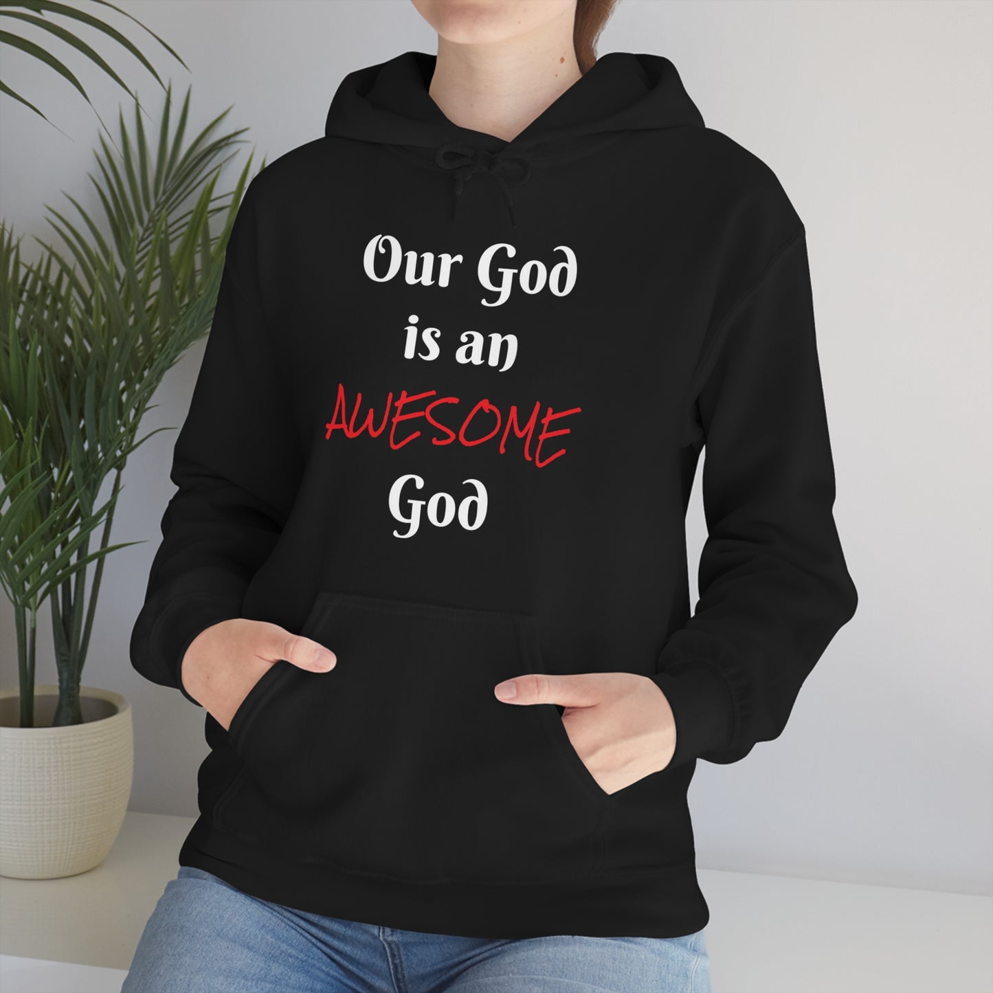 Awesome God Unisex Heavy Blend™ Hooded Sweatshirt