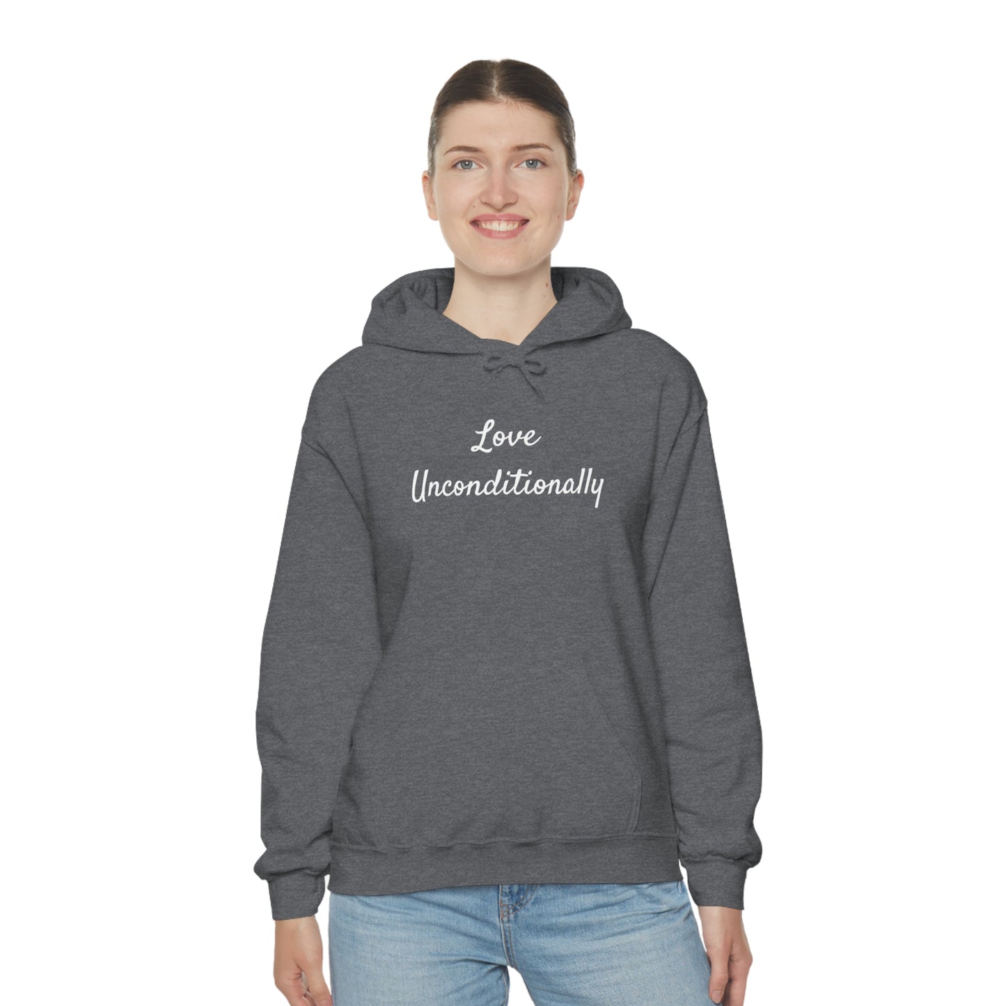 Love Unconditionally Unisex Heavy Blend™ Hooded Sweatshirt