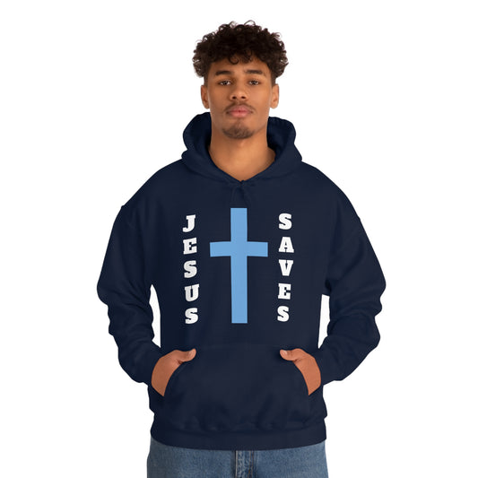 Jesus Saves Unisex Heavy Blend™ Hooded Sweatshirt