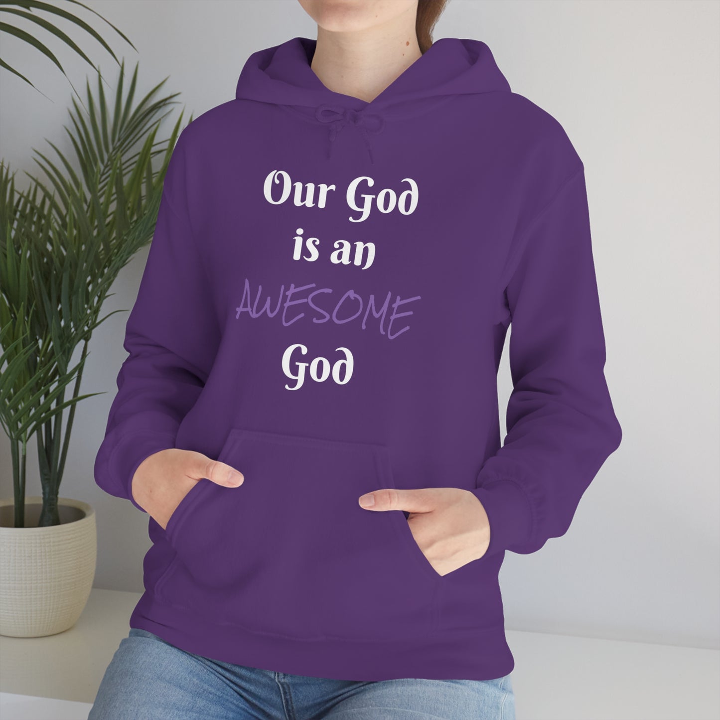 Awesome God Unisex Heavy Blend™ Hooded Sweatshirt