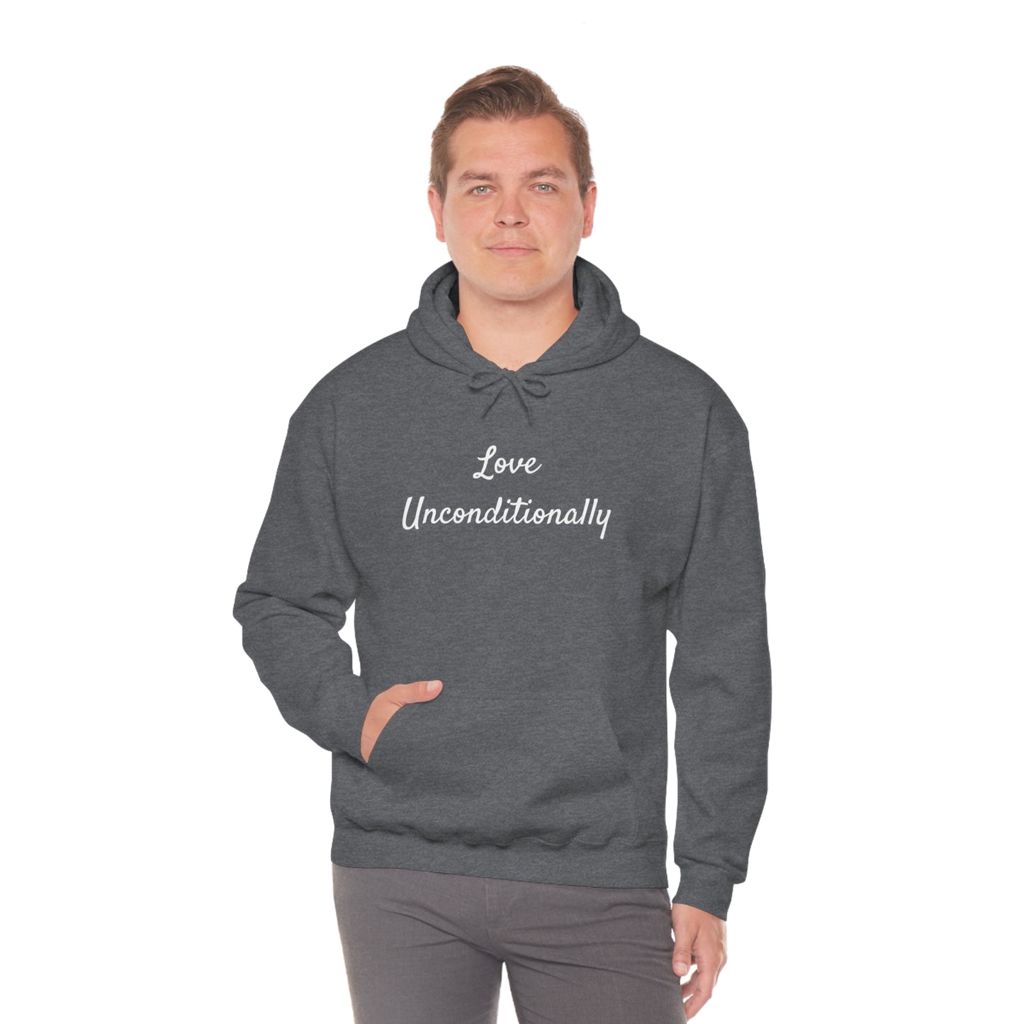 Love Unconditionally Unisex Heavy Blend™ Hooded Sweatshirt